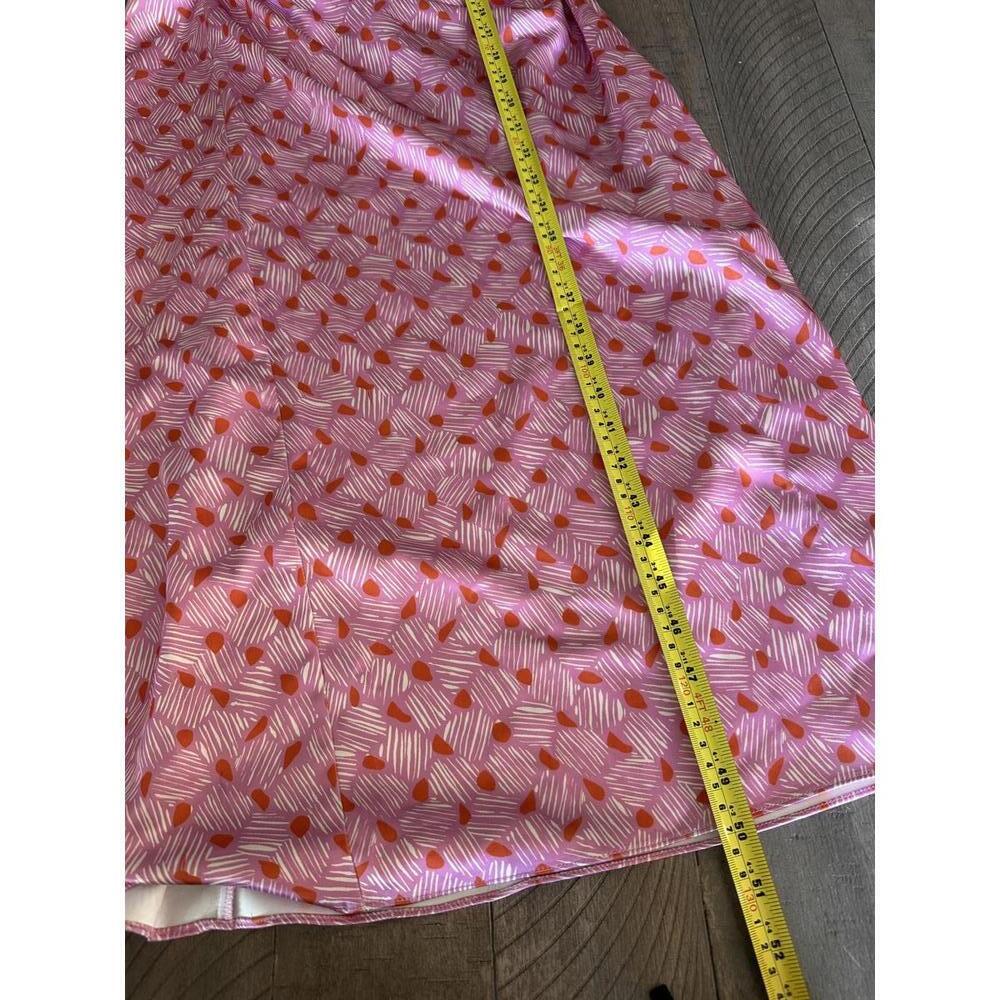 NWT Parker The Ayla Ruched Mock-Neck Satin Midi Dress in Cashmere Rose Women’s 8 - Picture 10 of 15